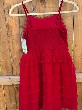 Cat & Jack Red Lace-Trim Tank Top